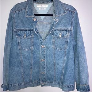Tommy Hilfiger Denim Jacket w/ Flag on back